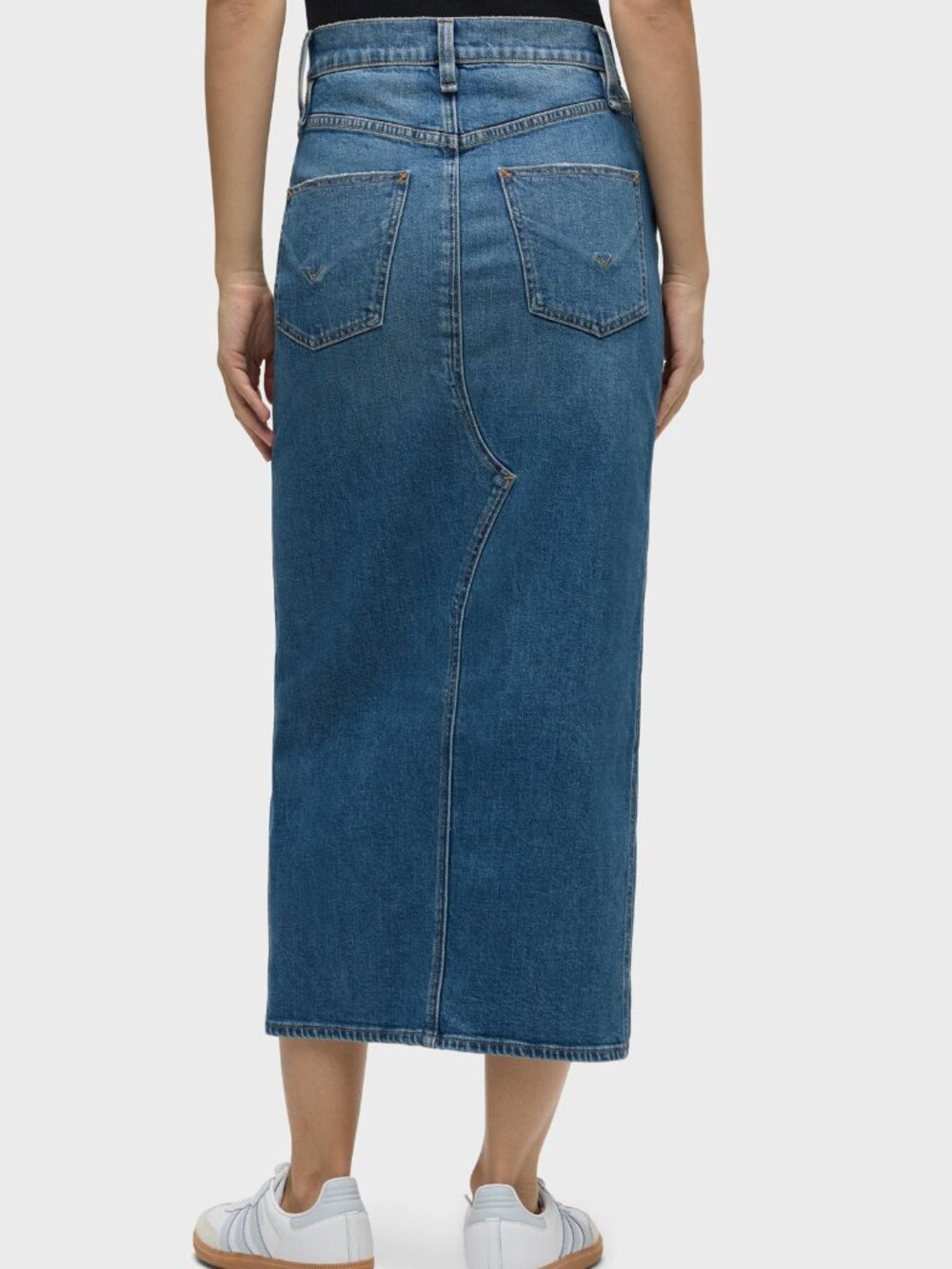 Hudson Reconstructed Midi Skirt in Lucent 26